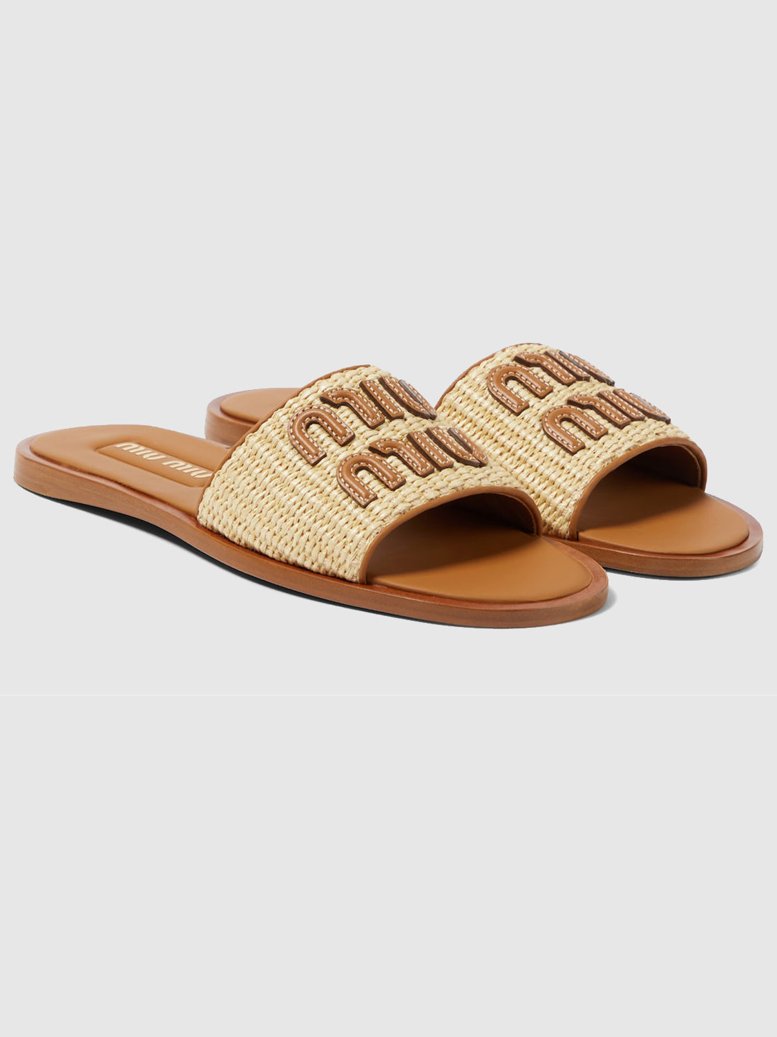 Logo raffia slides