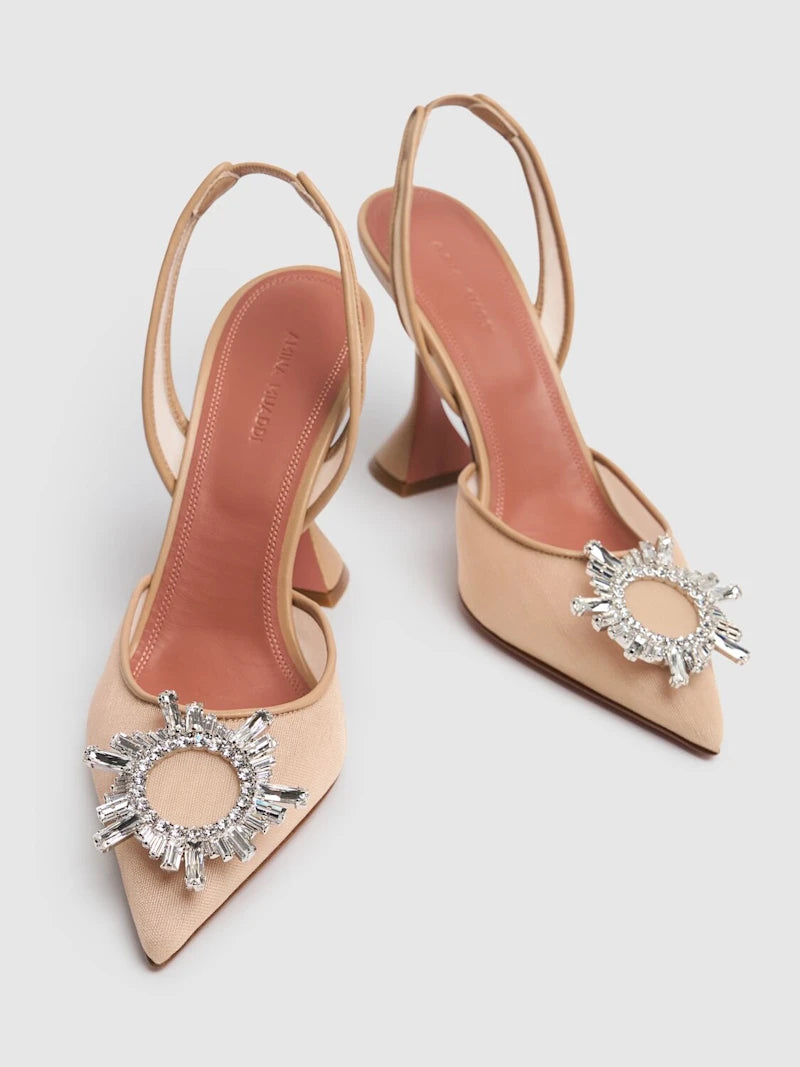 95mm Begum mesh slingbacks