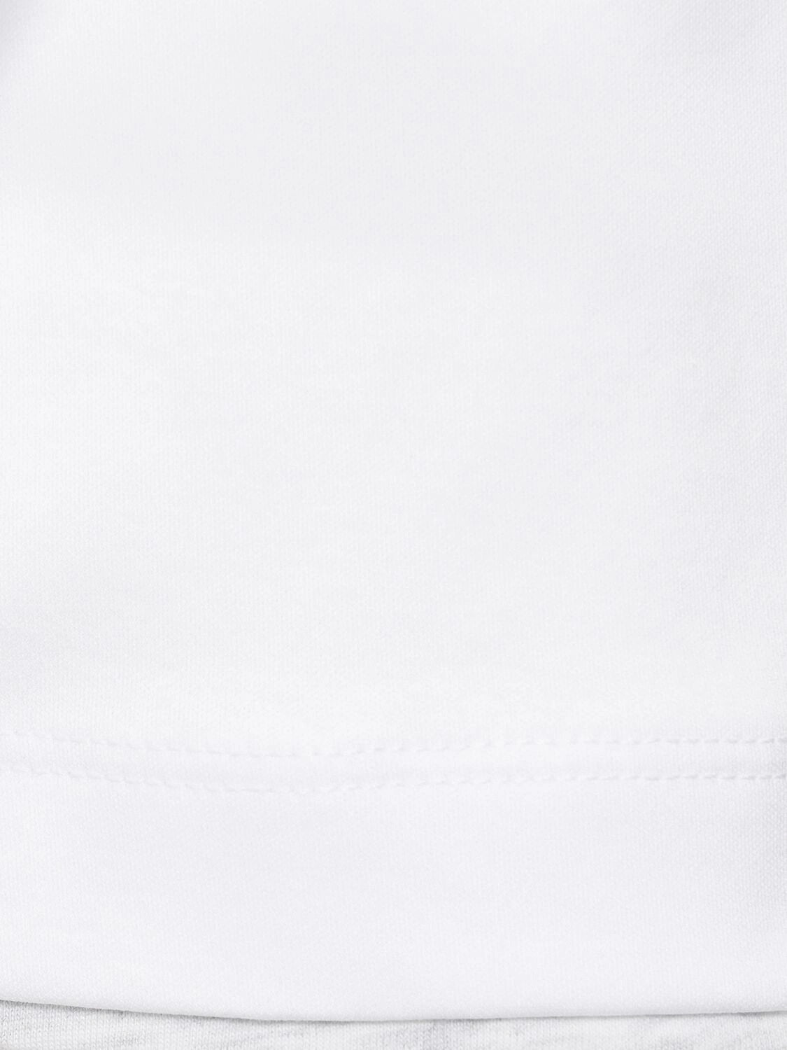 Layered cotton jersey solid t-shirt
