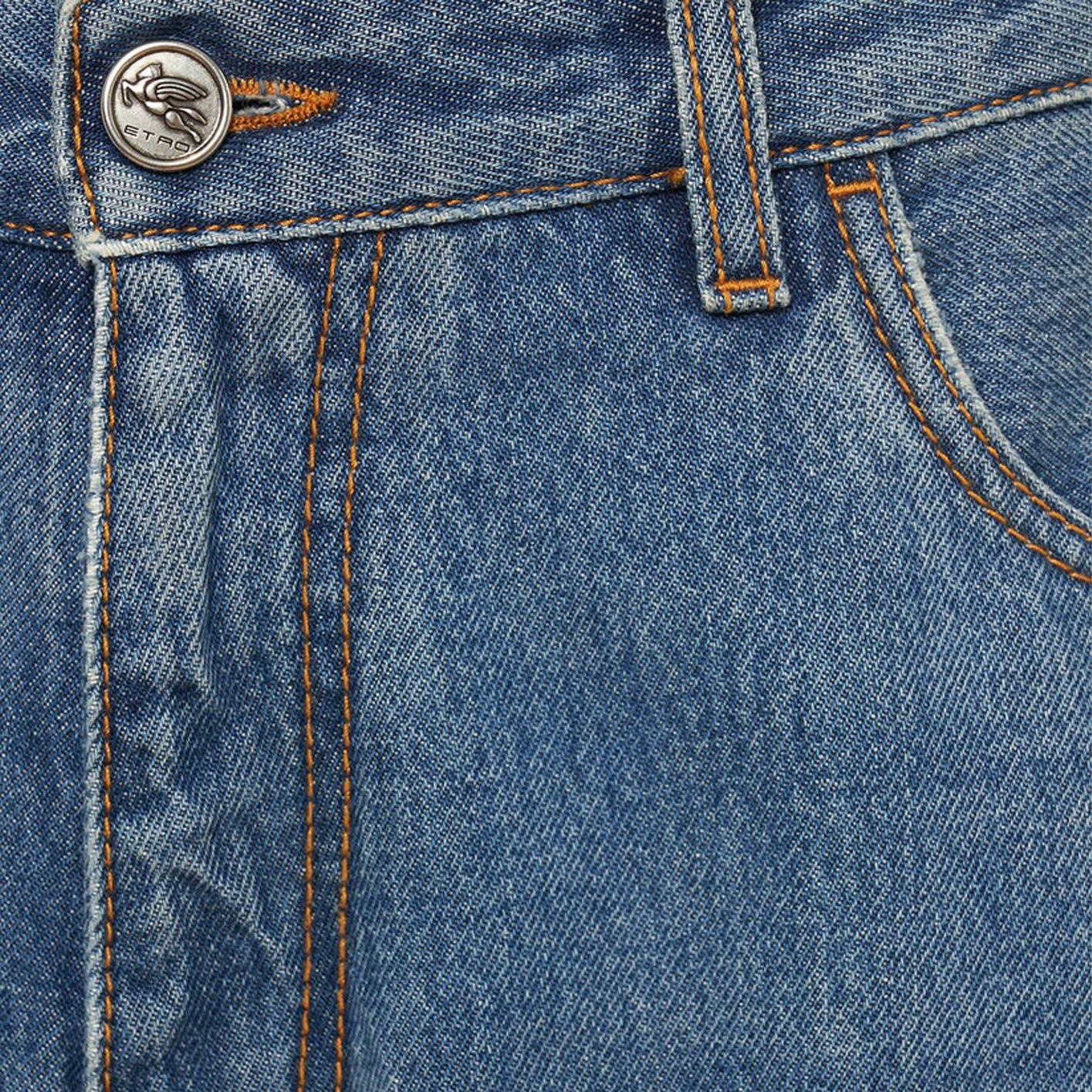 High rise cotton denim baggy jeans