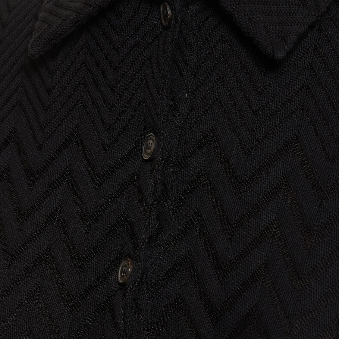 Chevron cotton blend mini dress