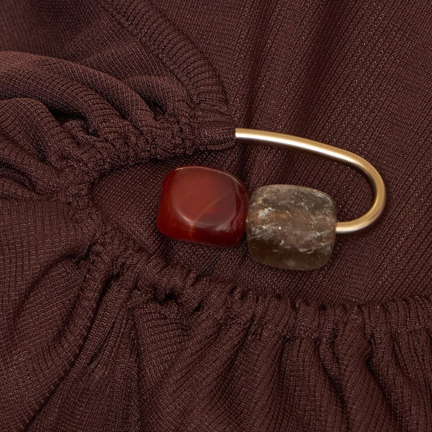 Spiral crystal compact rib long dress