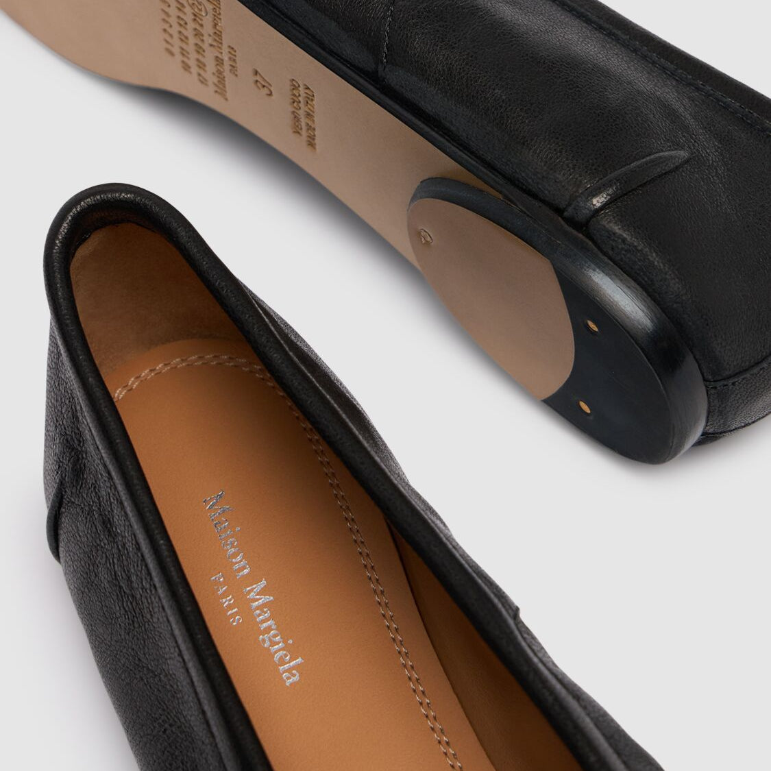 10mm Tabi leather ballerina flats