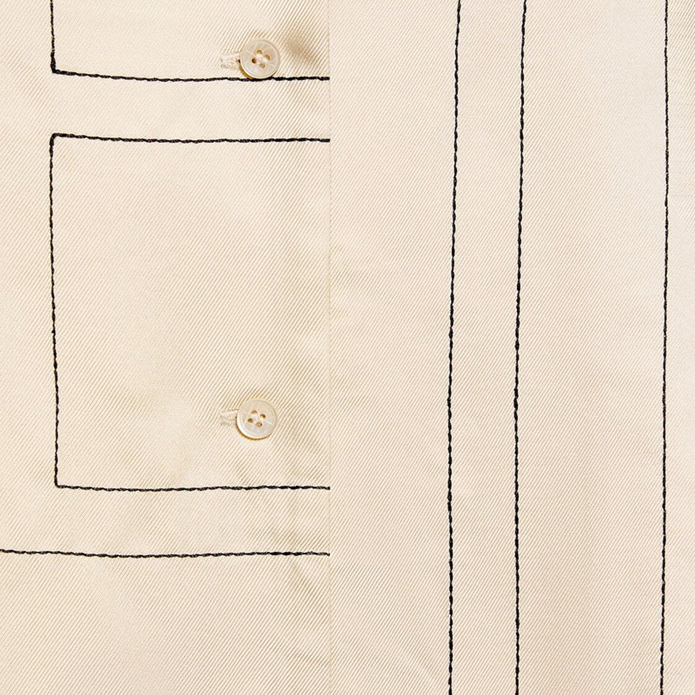 Embroidered silk shirt