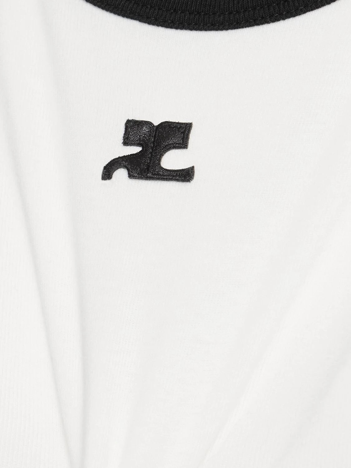 Signature contrast cotton t-shirt