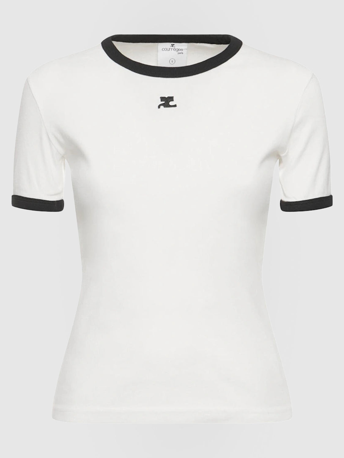 Signature contrast cotton t-shirt