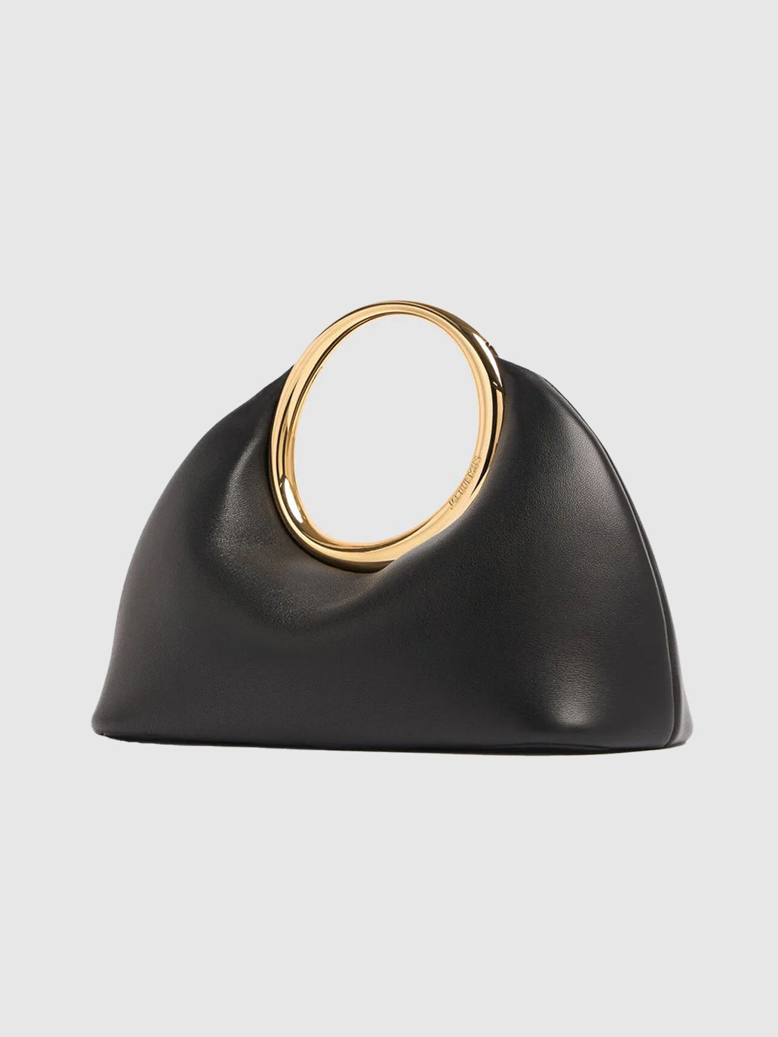 Le Petit Calino nappa black leather bag