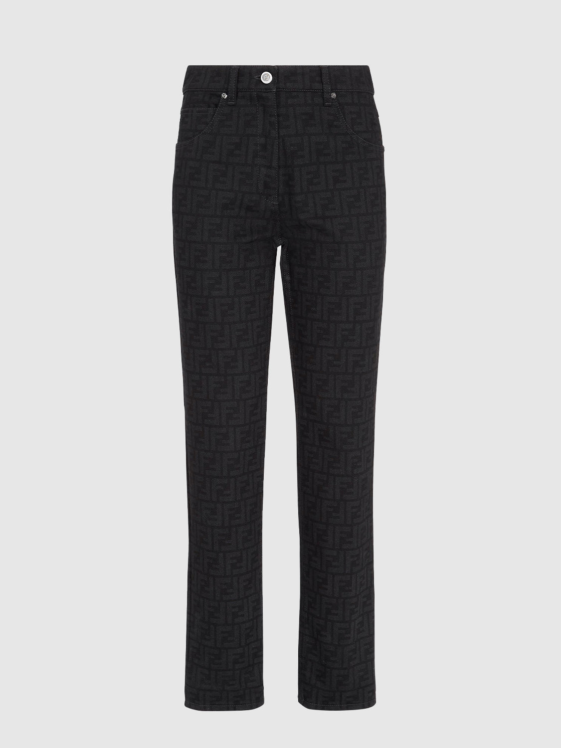 'FF' black jeans