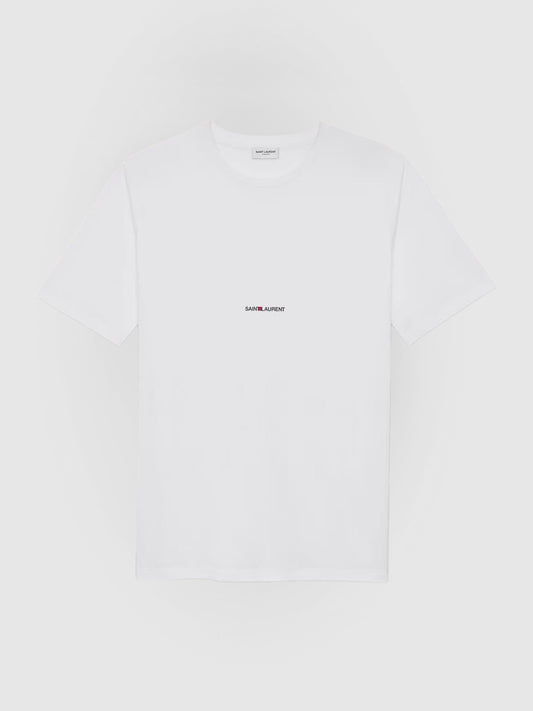 'Saint Laurent Rive gauche' white T-shirt