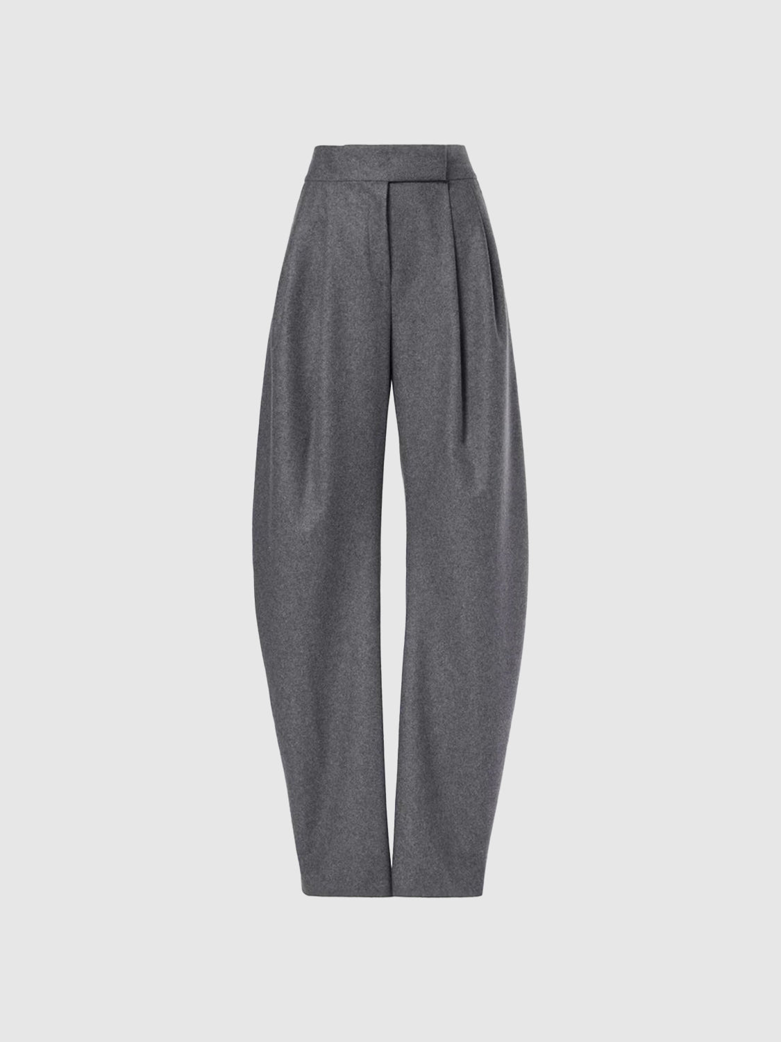 Gary wool-blend barrel-leg pants