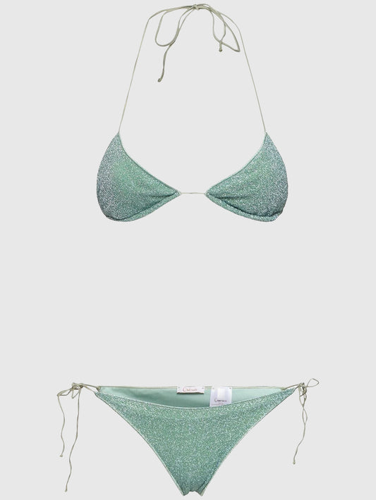 Lumiere lurex triangle bikini