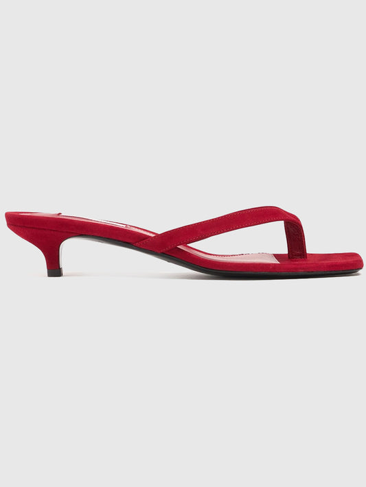 35mm Leather flip flop sandals