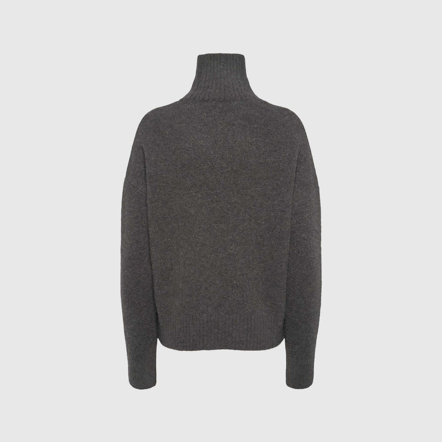 Logo alpaca blend turtleneck sweater