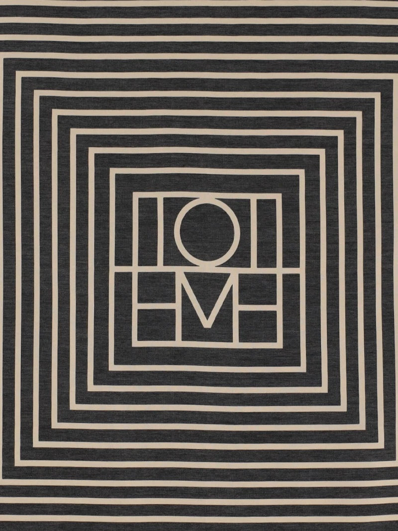 Signature monogram cotton & silk scarf