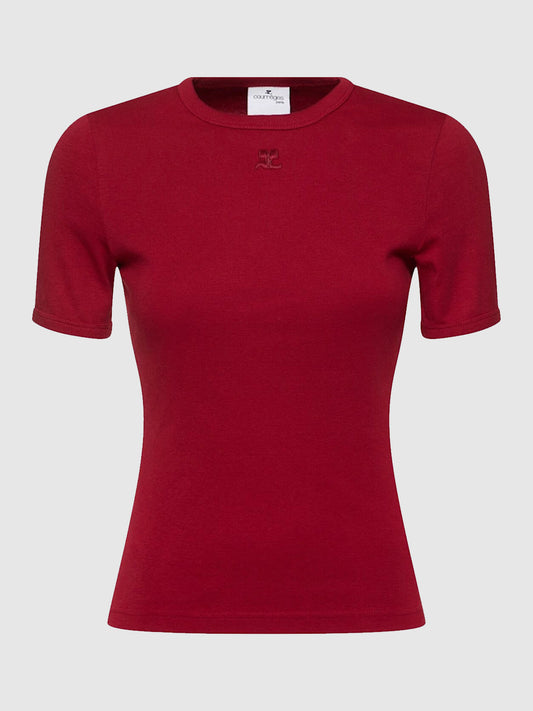 Signature contrast cotton t-shirt