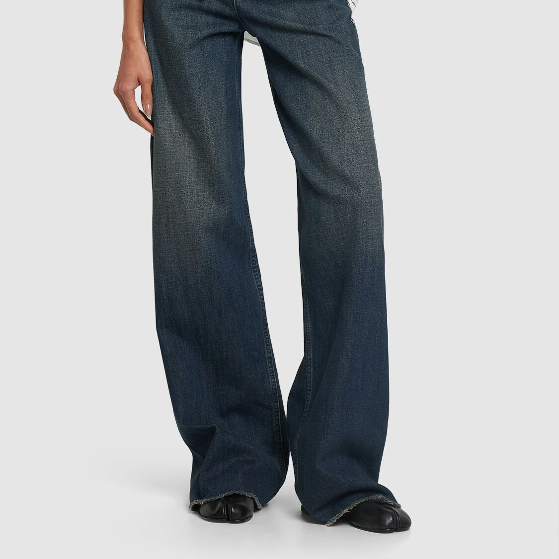 10mm Tabi leather ballerina flats