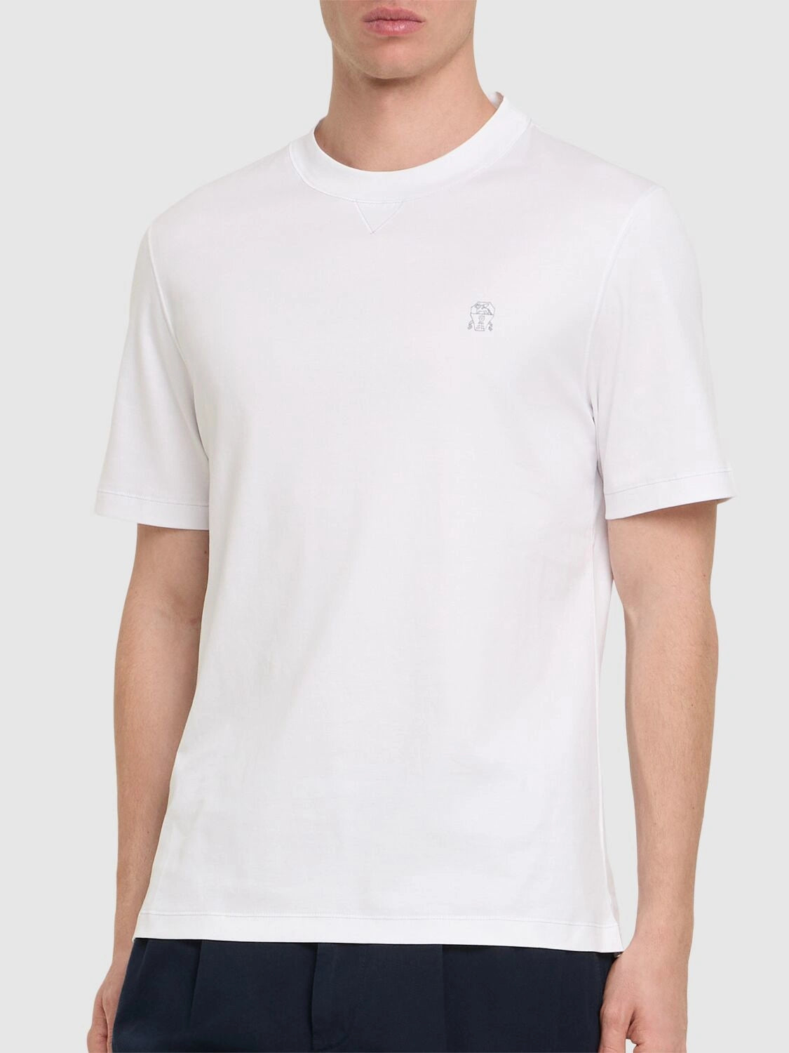 Brunello Cucinelli cotton logo t-shirt