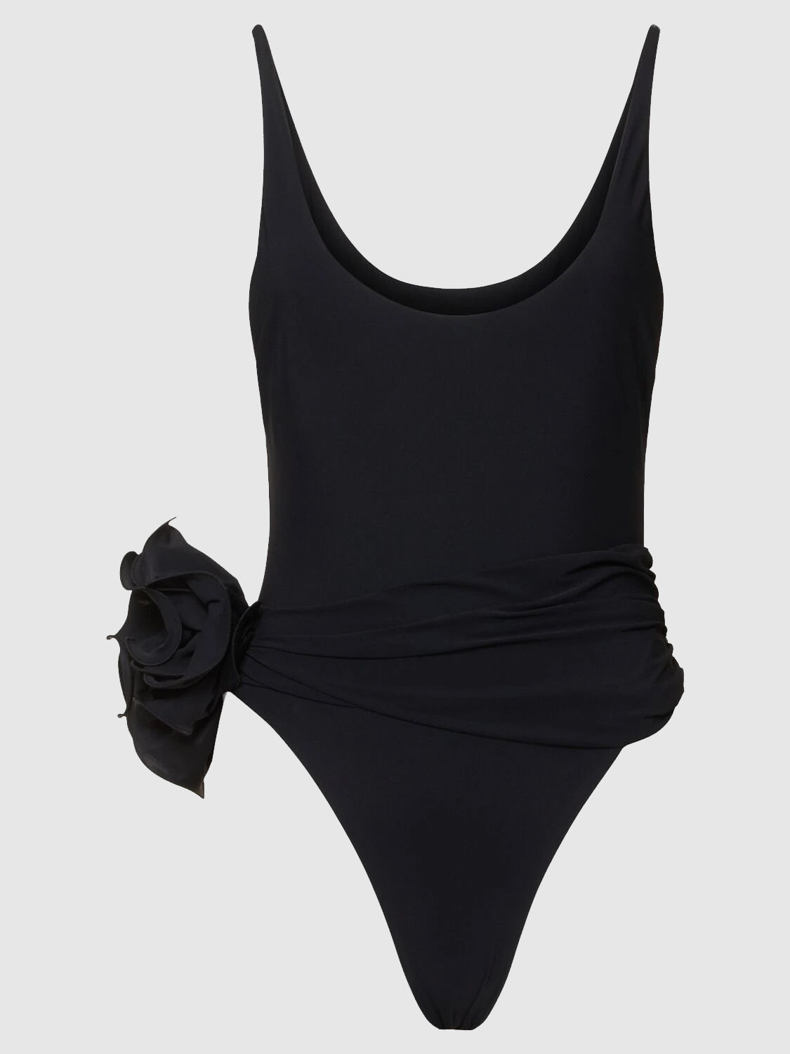 Jersey rose detail one piece swimsuit