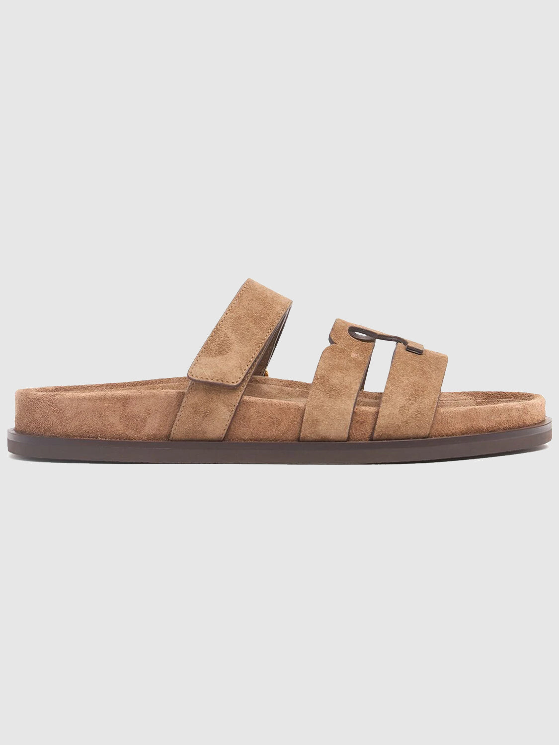 10mm T slide suede sandals