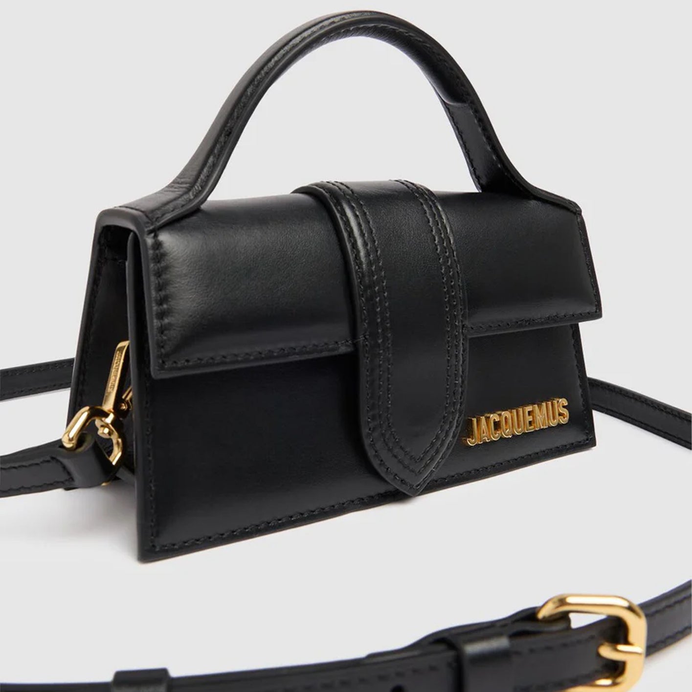 Le Bambino leather top handle bag