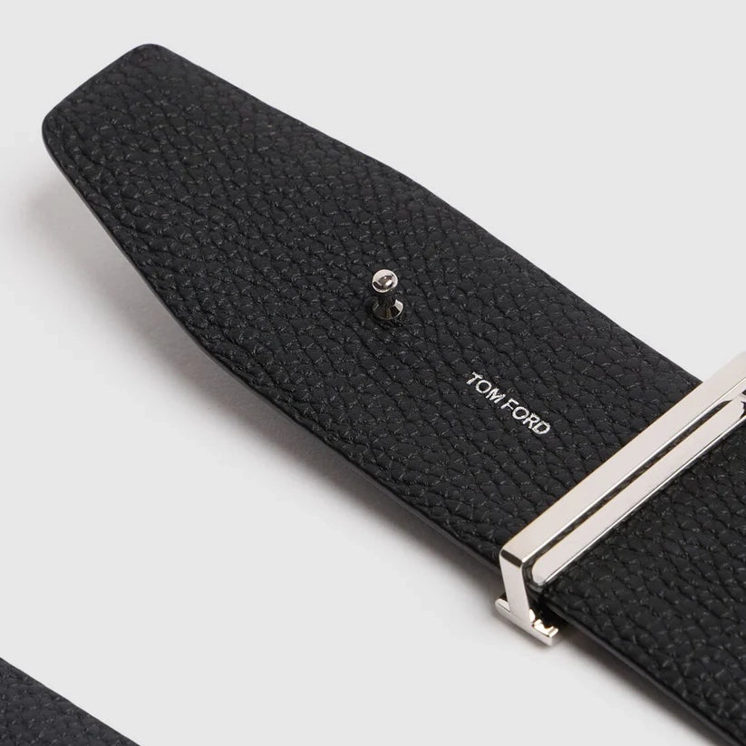4cm Reversible leather T belt