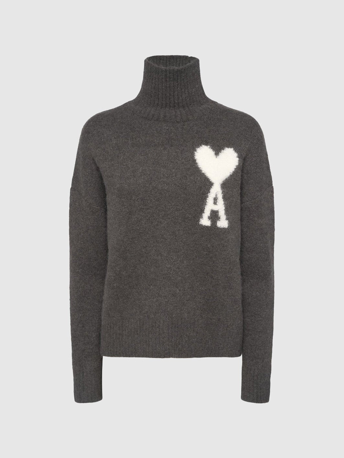 Logo alpaca blend turtleneck sweater