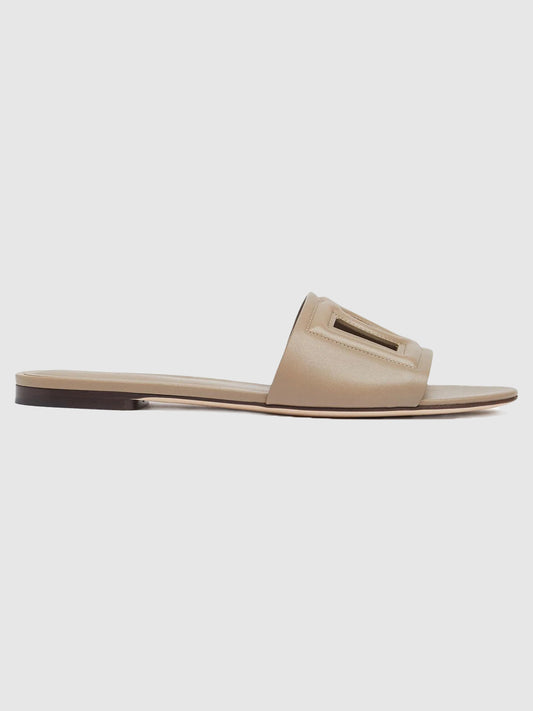 10mm Bianca leather slide sandals