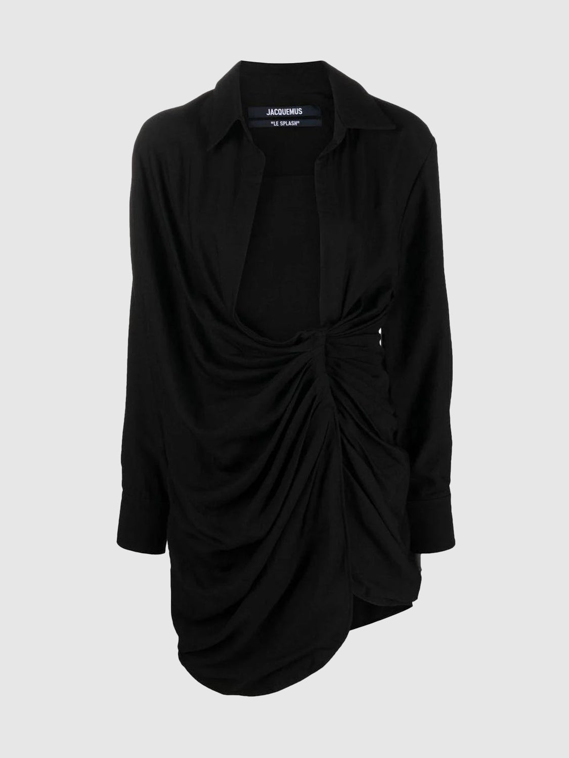 La Robe Bahia black Knotted Mini Dress