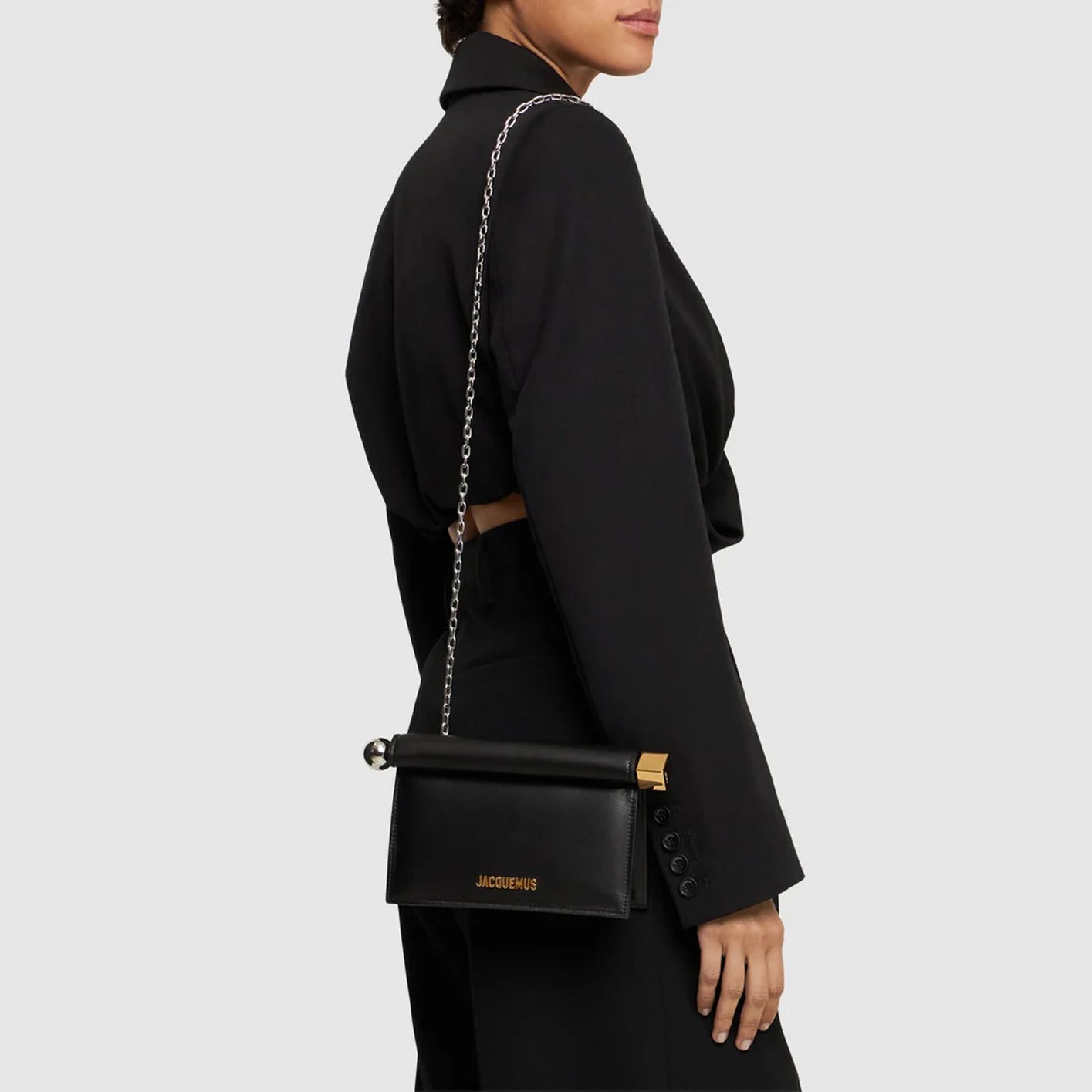 La Petite Pochette Rond leather clutch