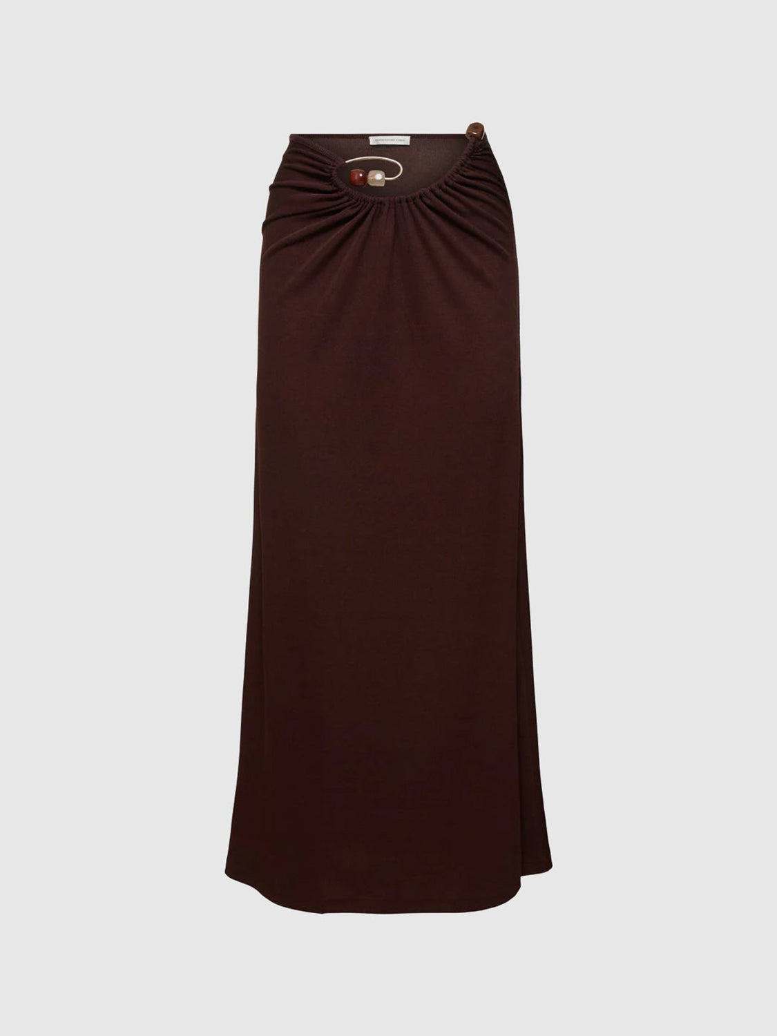 Spiral crystal compact tech long skirt