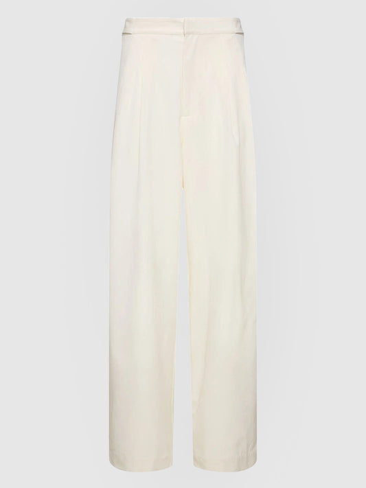 djustable pleated wool pants