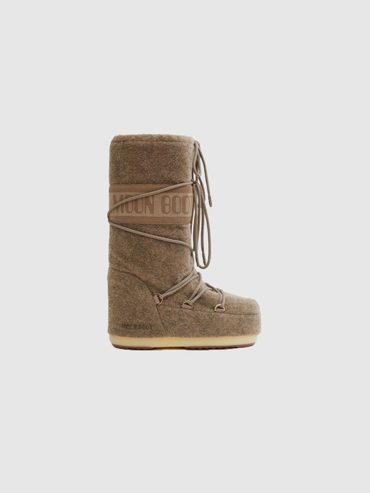 ICON BEIGE FELT BOOTS