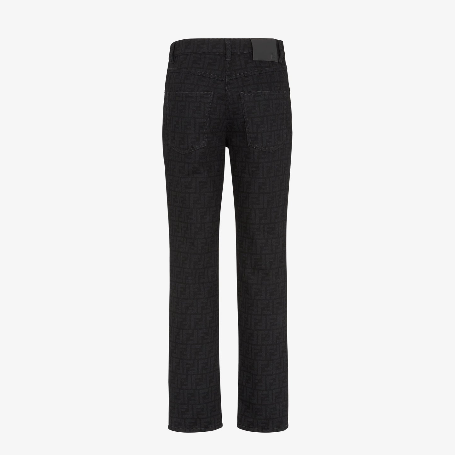 'FF' black jeans