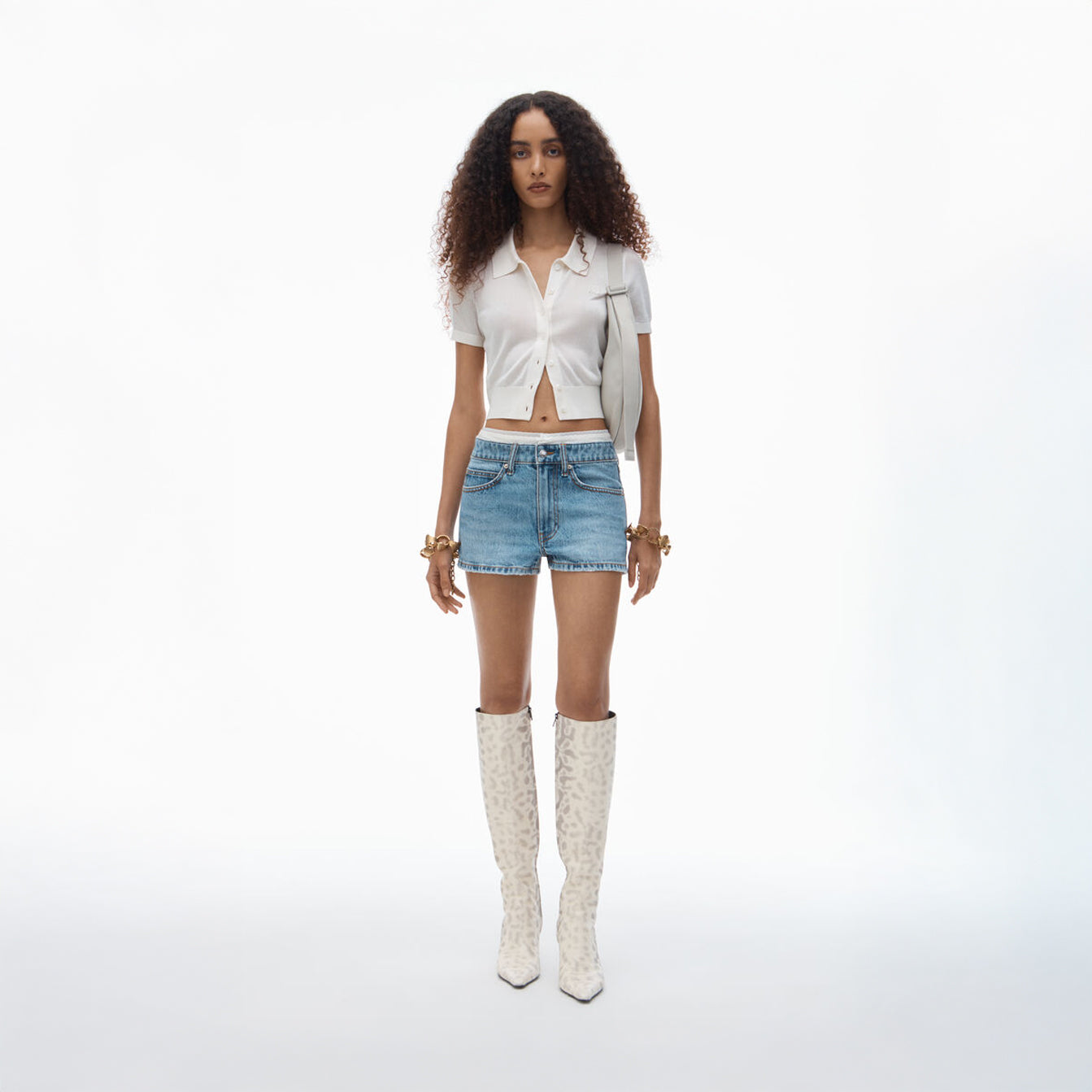 Denim shorts