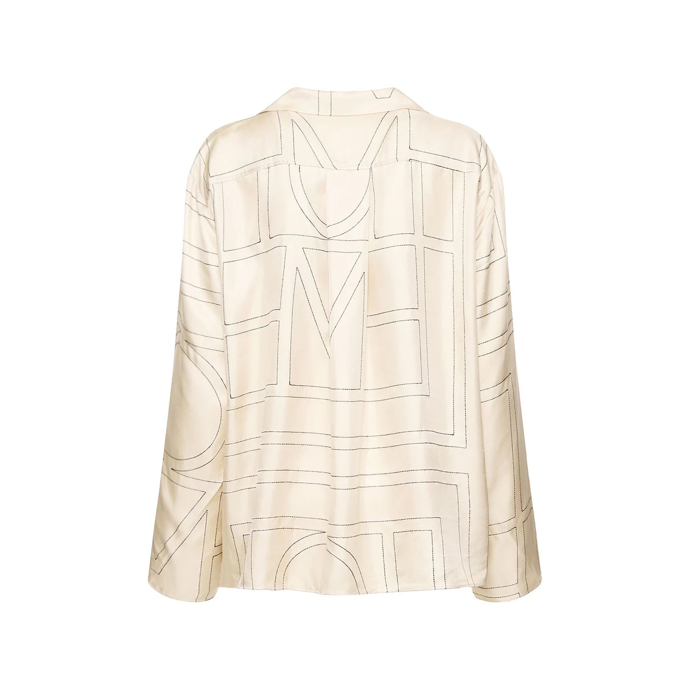 Embroidered silk shirt