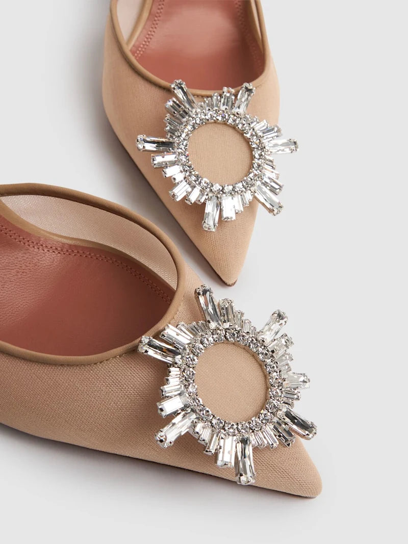 95mm Begum mesh slingbacks