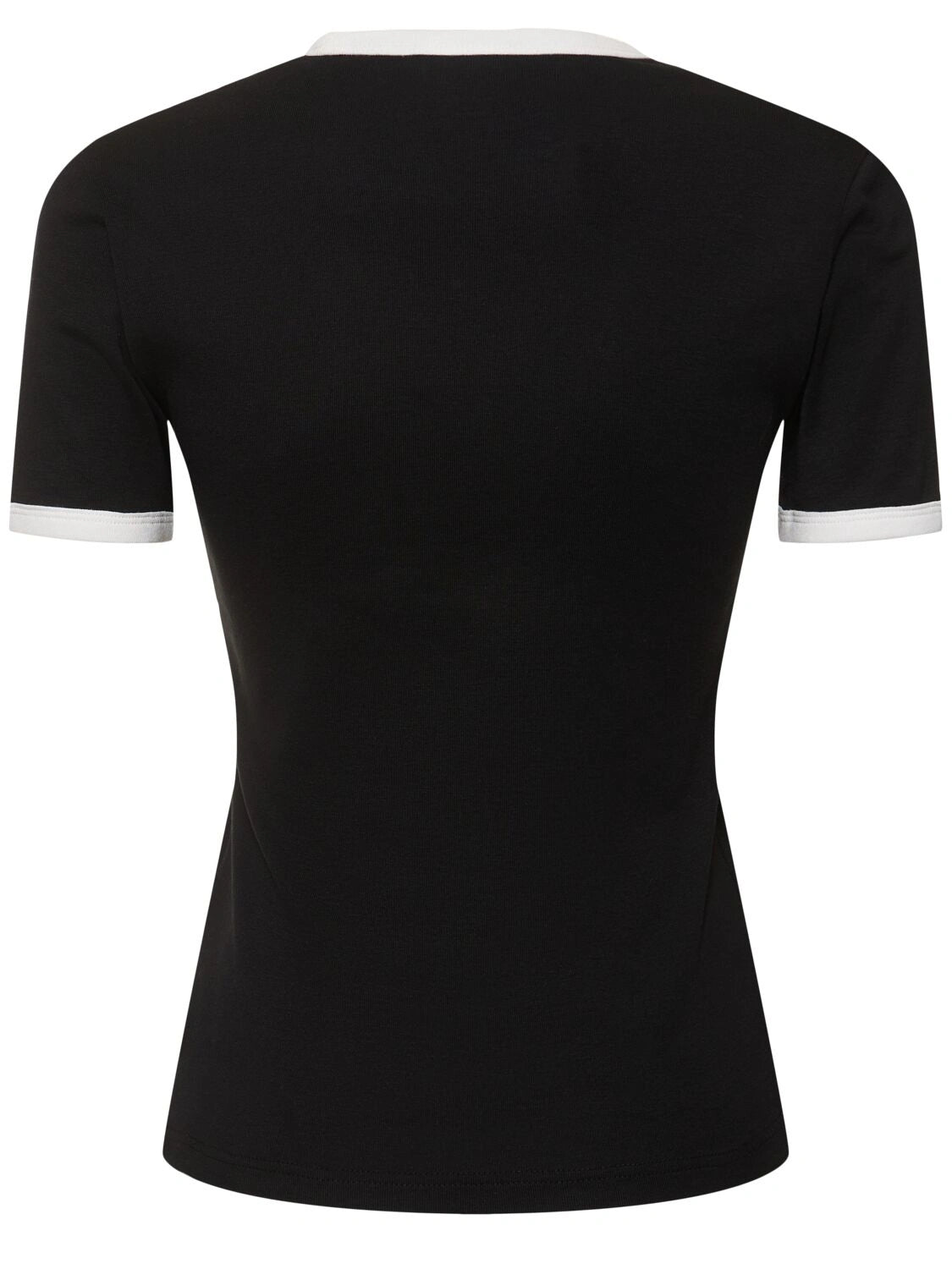 Signature contrast cotton t-shirt