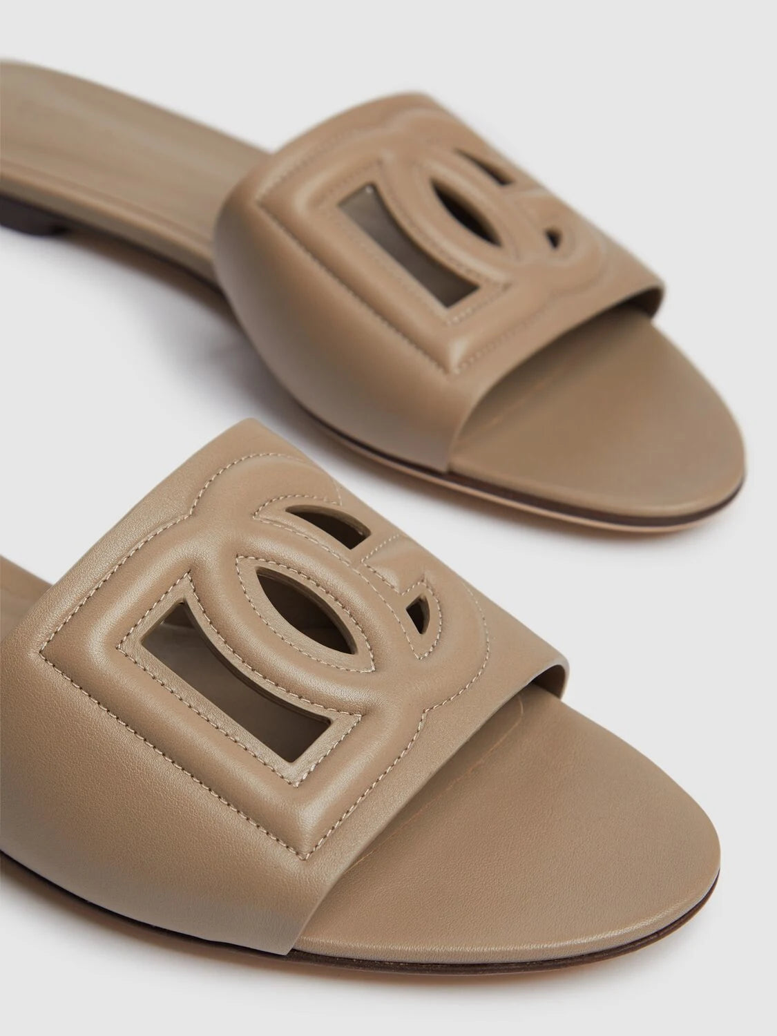 10mm Bianca leather slide sandals