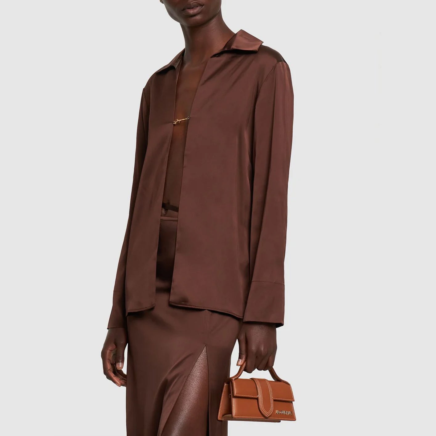 Le Bambino leather top handle bag